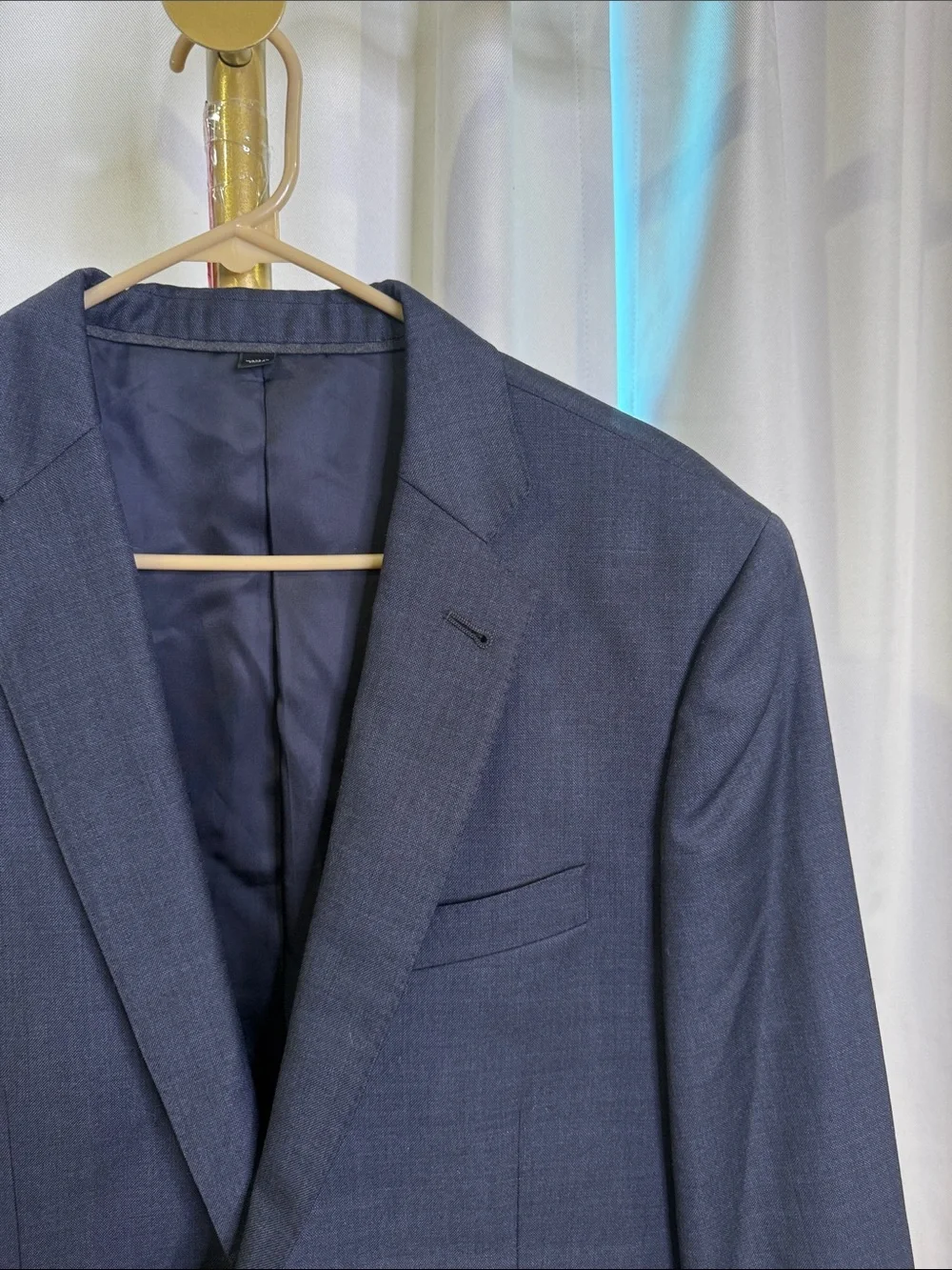 J Crew Ludlow Suit Jacket 38 Tollegno 1900 Fabric Double Vent Cotton Pique